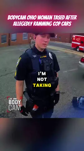 Bodycam_ Ohio Woman Tased After Allegedly Ramming Cop Cars Part 20 #cops #copsoftiktok #police #policeofficer #bodycam #crime #truecrime #truestory #foryou #fyp 