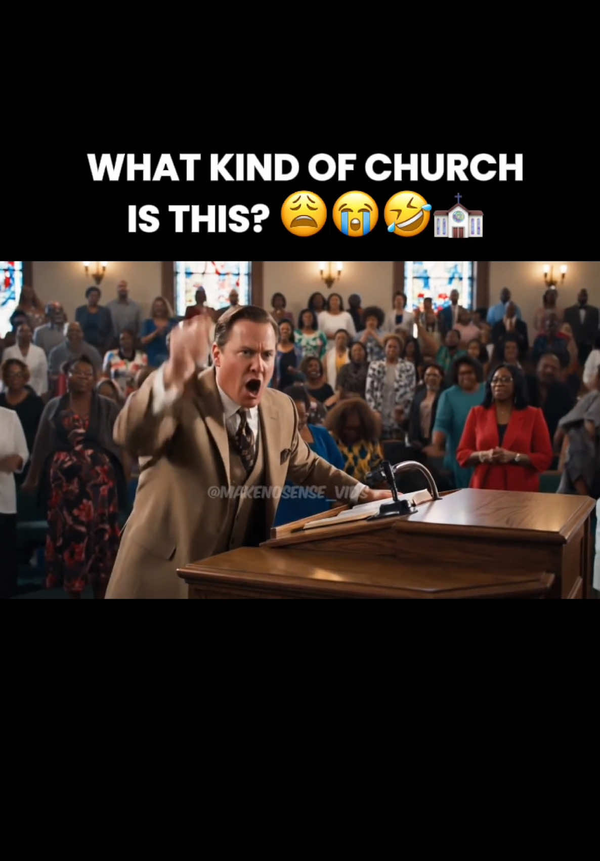 I can’t wait for church this Sunday 🤣😩😭 #ChurchTok #BlackChurchHumor #PastorAI #FYP #ComedyTok #ViralAI #FunnyReels #TikTokComedy #AIClips #ViralContent #WhatDidIJustWatch #funnychurchvideos 