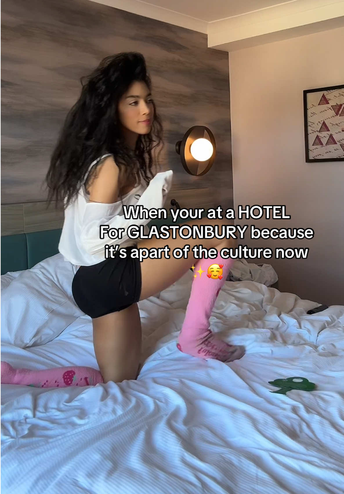 It’s not Glastonbury if you don’t stay at a hotel 🏨 #fyp 
