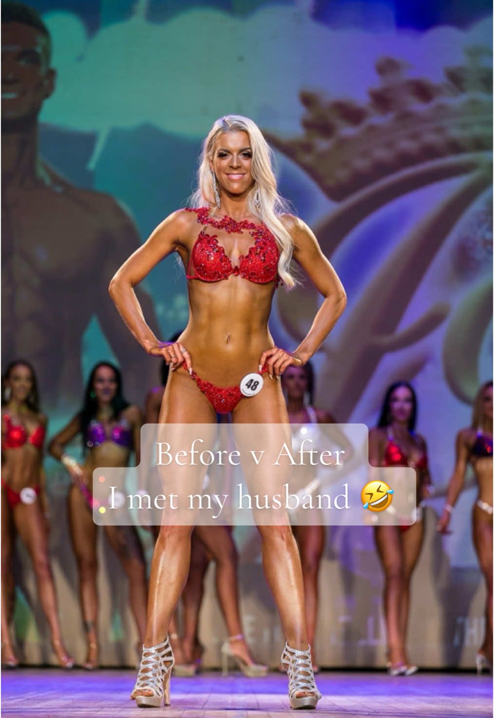 Before I met my husband v after I met him 😂  #pregnant #pregnancy #beforeandafter #bodybuilding #thirdtrimester 