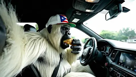 El tipo sin camisa comiendo empanada 🤣🤣 #gorilla #ai #aitiktok #yeti #fyp #foryoupage #boricua #puertoricotiktok #puertorico 