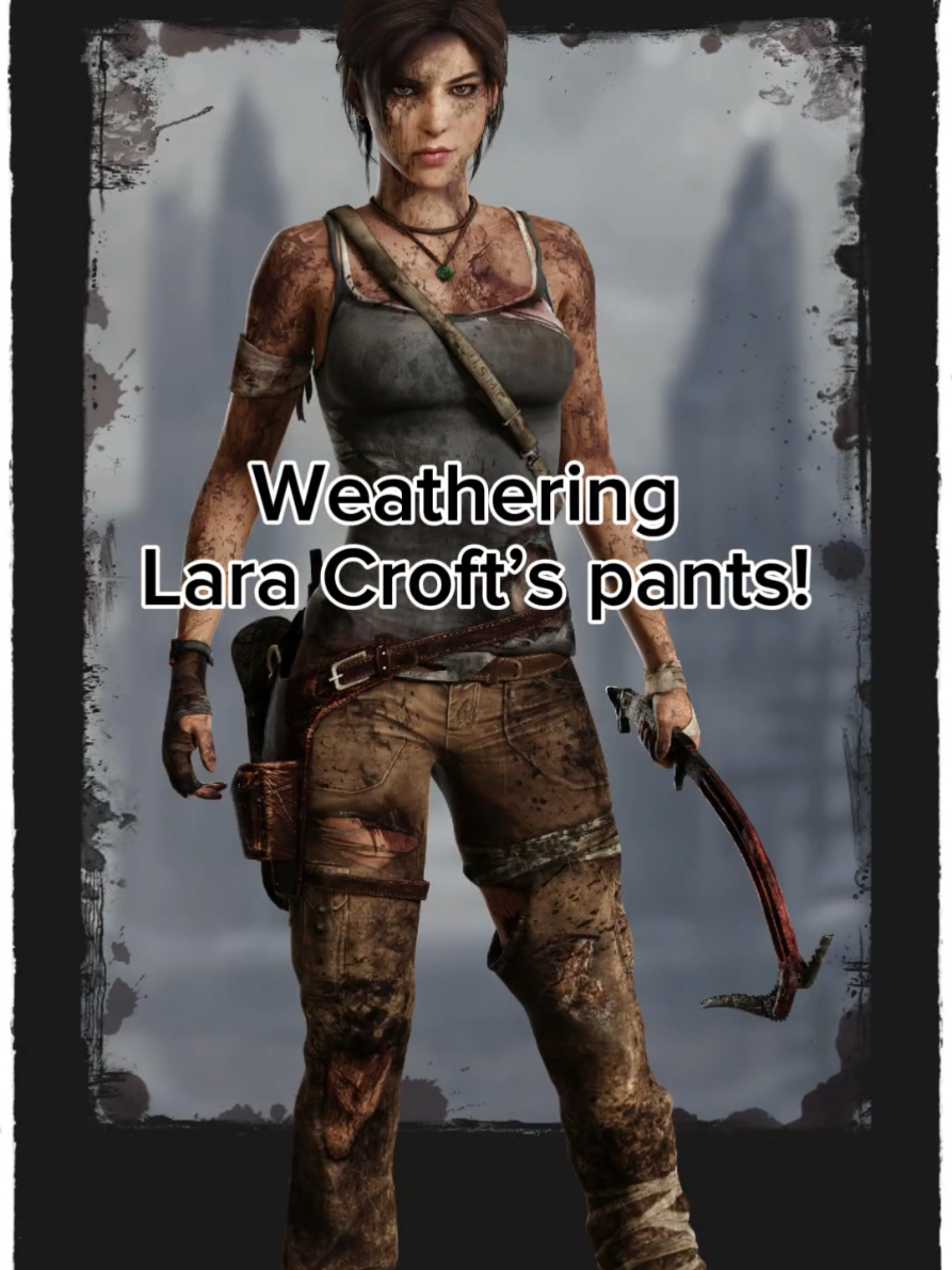 Here is a quick tutorial on how I do the weathering on my Lara Croft pants ! enjoy ! #tombraider #tombraidercosplay #laracroft #laracroftcosplay