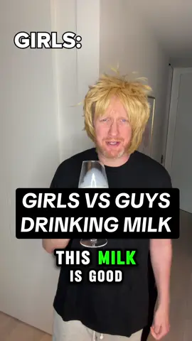 Drinking Milk: Girls Vs Guys #milk #filmandtv 