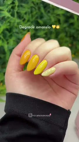 Eu amei tanto o resultado 😍💛#foryou #nails #unhas #unhasnaturais #inspiracaodeunhas 