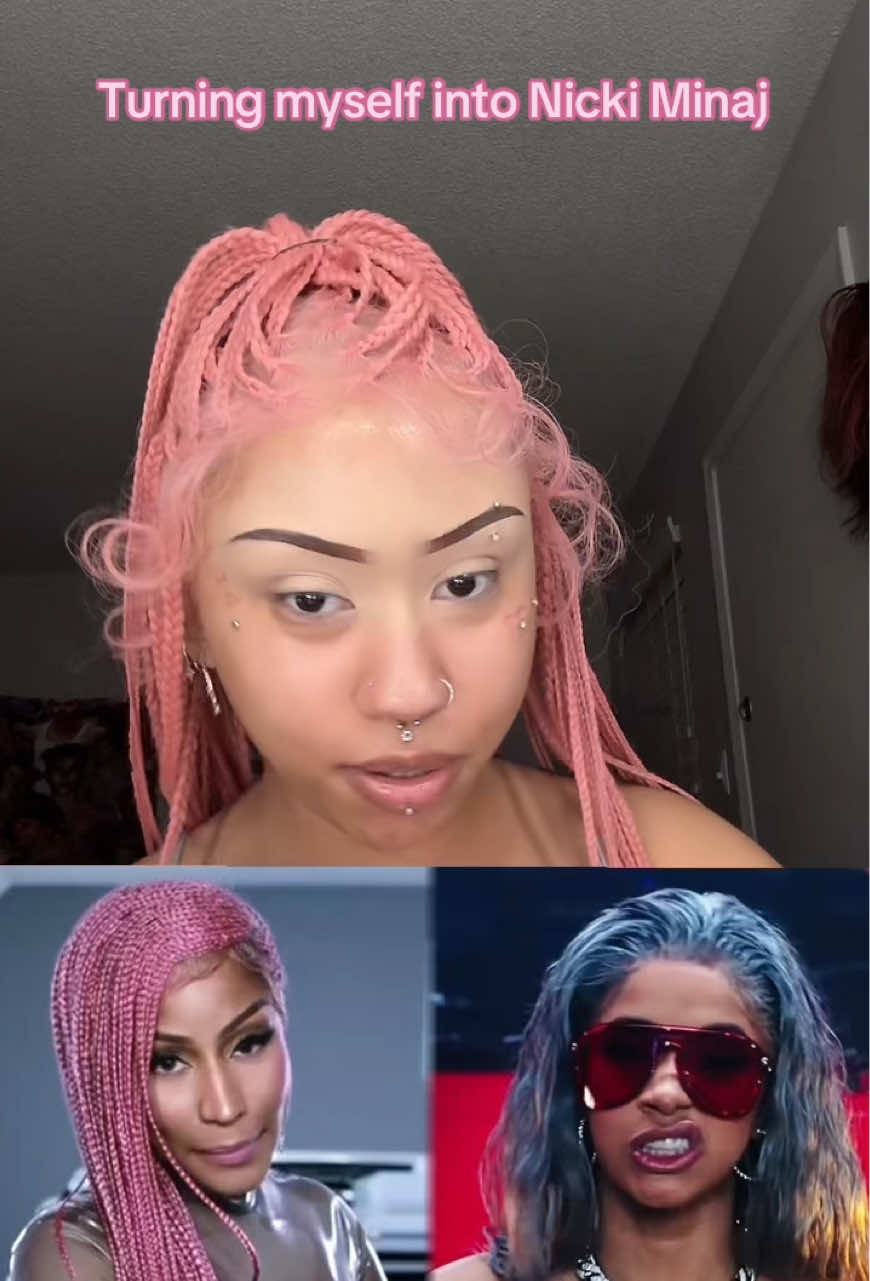 I told the Barbz to be patient 🙄  #fyp #grwm #makeup #nickiminaj #barb #barbz #cardib #duhparis 