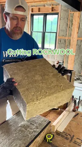 The EASIEST way to cut Rockwool insulation #gotitcoach #rockwool #insulation 
