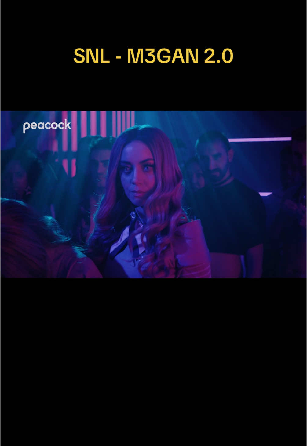 M3GAN knows her audience 💅 @Saturday Night Live - SNL is streaming on Peacock.  #SNL #SaturdayNightLive #M3gan 