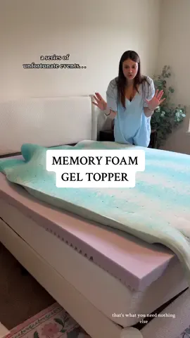 Nothing better than gel memory foam I hear??!! #memoryfoam #mattresstopper #comfybed #topper #squishymattress #softmattress #tts #tiktokshopfinds #homefinds #homemusthaves #bedropper #christmasinjuly #dealsforyoudays 