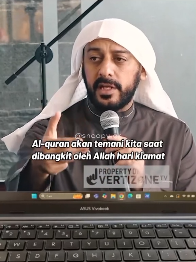 Rasulullah ﷺ  bersabda, “Bacalah Al-Qur’an, maka sesungguhnya ia akan datang di hari kiamat memberi syafaat kepada pembacanya.” (HR. Imam Muslim)  🎙--