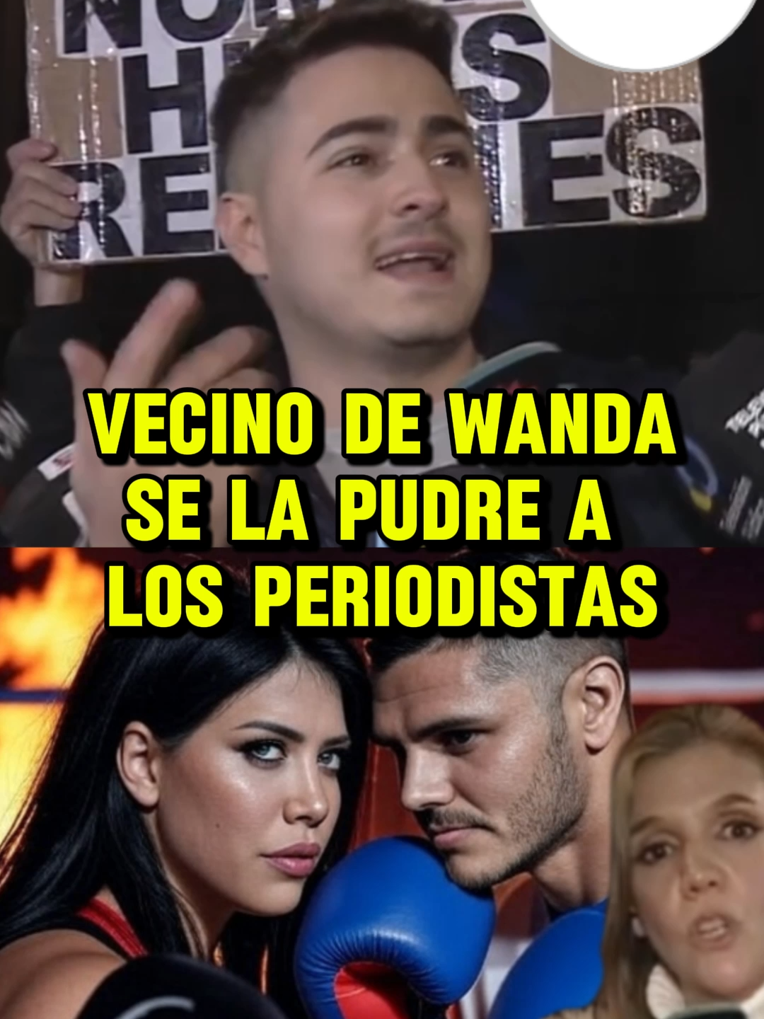 VECINO DE WANDA SE LA PUDRE A LOS PERIODISTAS #AGARRALAPALA #WANDANARA #MAUROICARDI #TN