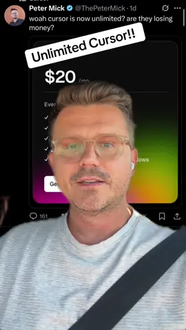 🔥Join Group in profile  If you’ve been thinking about building your own SaaS app, launching a game, or just learning how to use AI, this is your chance. Cursor just dropped unlimited usage for only $20. This could be the start of something big. Don’t wait around and miss the window. #AI #SaaS #nocode #buildinpublic #startup #CursorAI #coding #gameDev #AItips #learnAI #entrepreneur #tech #software #sidehustle #founder #automation #futureofwork #productivity#greenscreen 