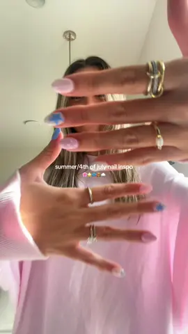 nail inspo for summer/4th of july🦋🌸 did them myself😌 #nails #nail #4thofjuly #nailinspo #nailideas #naildesigns #Summer #summernails #nailsathome #nailtok #nailsoftiktok #nailsartvideos 