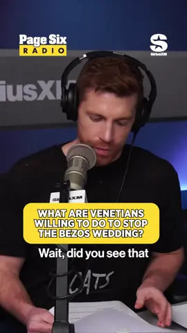 Venetians are throwing themselves in canals to stop the Bezos wedding 😭👀 Tune in from 8–10 A.M. ET on SiriusXM Stars Ch. 109, link in bio! 🎙️