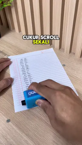 Ga perlu nulis manual lagi dirumah ya Bu ibu 🤗 #stempelmatematika #stempelperkalian #stempelrollmatematika 