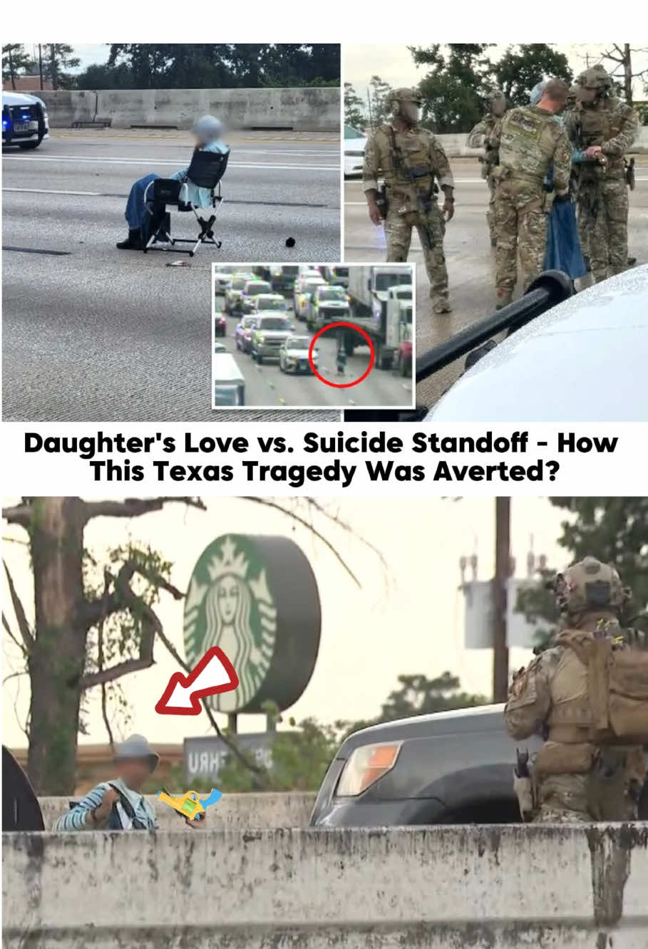 She crashed into an 18 wheeler and sit down in the middle of the highway on a lawn chair.. #storytime #greenscreen #houston #texas #grand #fyp 