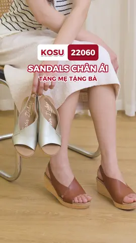 KOSU 22060 - SANDAL CHÂN ÁI TẶNG MẸ TẶNG BÀ #xuhuong #kosu #hangnhatnoidiachinhhang #japanshopvn #fyp #giaydep 