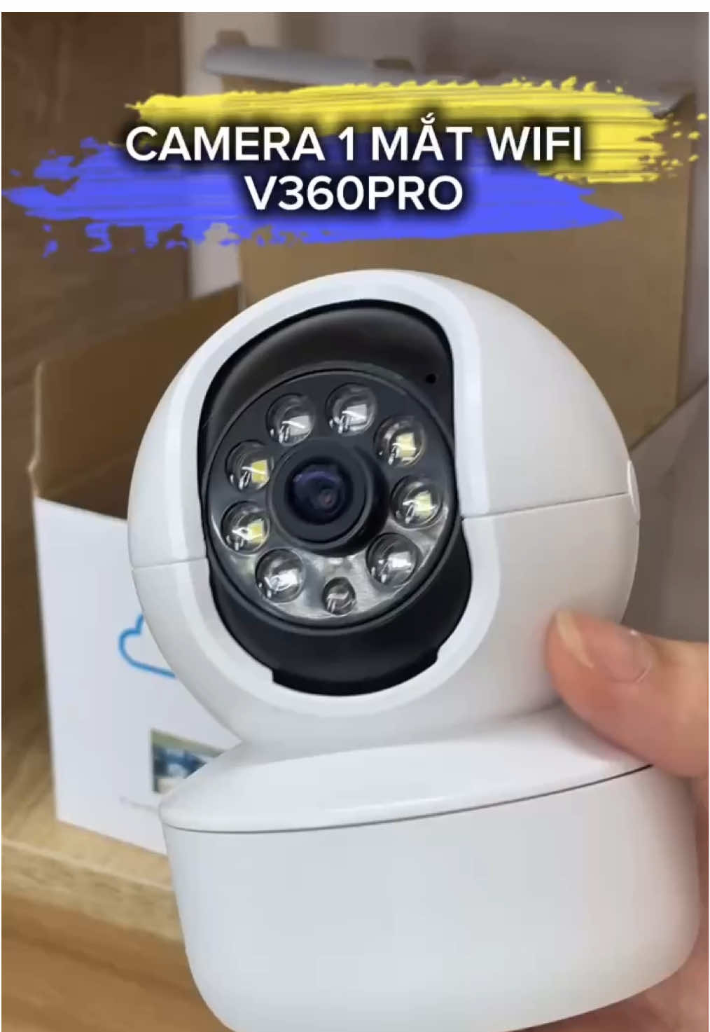 Camera 1 mắt wifi trong nhà V360pro #camera360 #camera #cameratrongnha #v360pro #camera1mat 