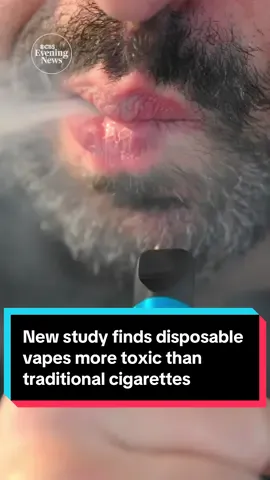 A new study from UC Davis found that disposable vapes have much higher concentrations of heavy metals like lead and nickel than traditional cigarettes. #news #health #vaping #smoking 