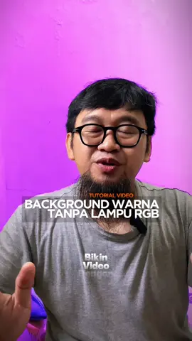Masih mikir buat beli lampu RGB buat bikin background warna warni? #tutorialvideo 