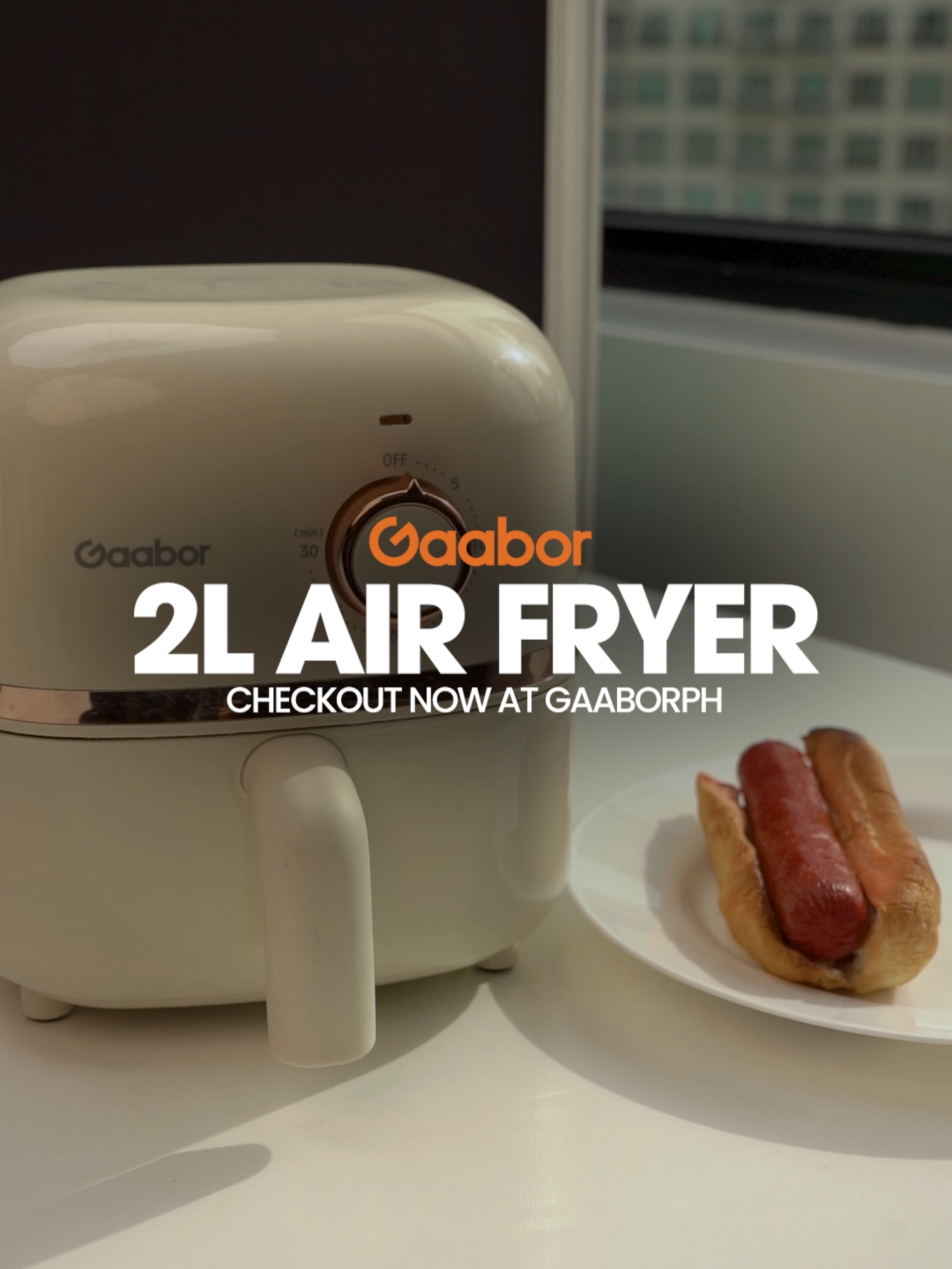 Let's gear up and toast your hotdog in Gaabor's 2L Air Fryer. Check out now!  Note: Make sure to remove the hotdog bun after 5 minutes within the heating time. #gaabor #gaaborph #gaaborairfryer #fyp #airfyertiktok #airfryerrecipe #airfryerchicken #kitchenware
