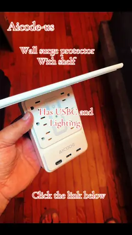 #aicode-us#wallsurgeprotector#withshelf#hometok#electronics 