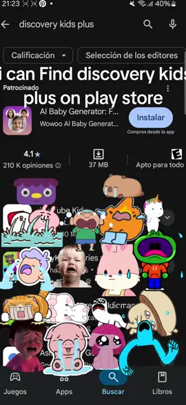 i can Find discovery kids plus on play store 2