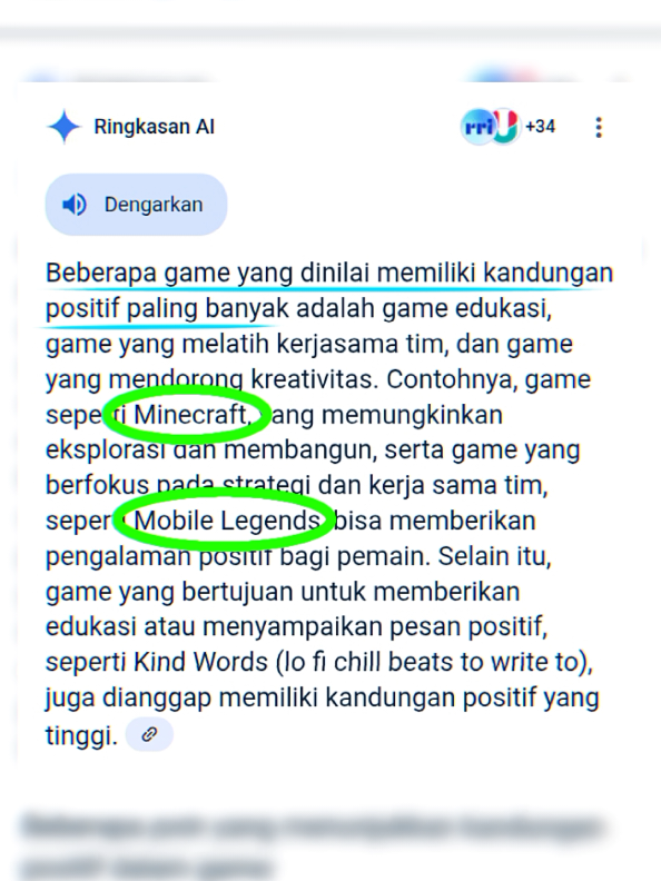 Minecraft and mobile legeds❤️                   Jadi jangan hanya sekedar bermain ya temen
