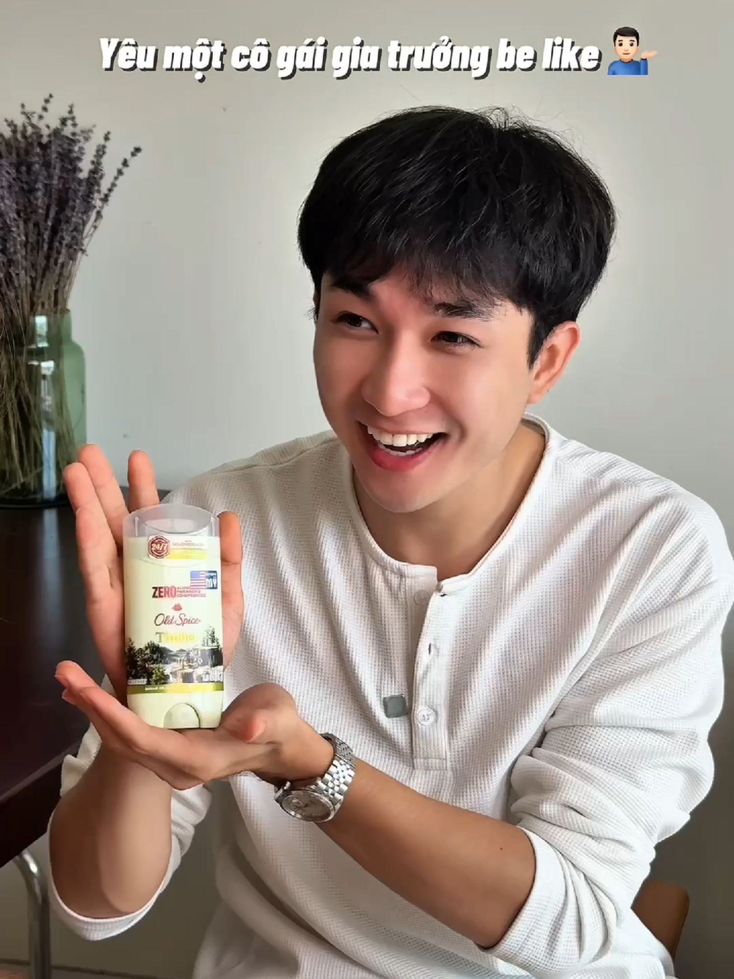 Ngỡ bạn gái yêu mùi cơ thể mình.. hóa ra, nàng thích mùi hương trầm ấm mà tươi mát từ Old Spice Timber #OldSpiceVN#OldSpiceSummer2025#lehieu