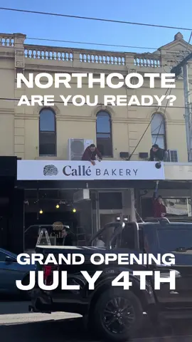 Hey Northcote 👋🏼 • Are you ready… • FRIDAY 4TH OF JULY.  • Save the date! • PS… we’ve got something exciting lined up for that day, see you then 💌 • #northcote #melbourne #bakery #callebakery #croissant #fyp 