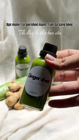Thêm 1 công thức mới cho chị em yêu màu xanh 👩🏻‍🌾 #gingershot #caiboxoi 
