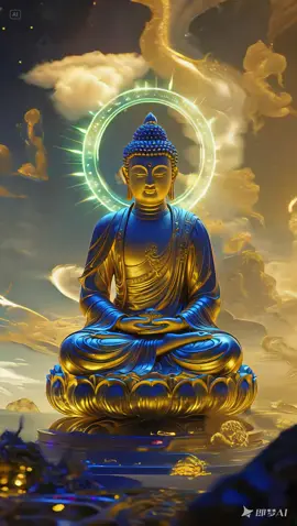 愿你我心中常存善念，慈悲为怀，行善积德。在阿弥陀佛的庇护下，远离烦恼，获得安宁。祝你在新的一年里心想事成，万事如意！#热门 #佛教 #道教 #文化 #平安 #正能量 