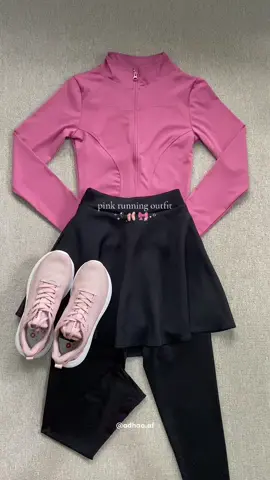 pink running outfit idea💗 #jaketolahraga #jaketantiuv #jaketsport #sportoutfit #joggingoutfit #runningoutfit #foryou 