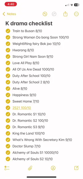 #kdramachecklist
