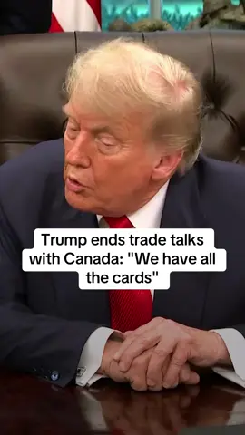 Trump stops trade talks with Canada #trump #tarriffs #fypシ #fypシ゚viral #fyp #viraltiktok #viraltiktok 