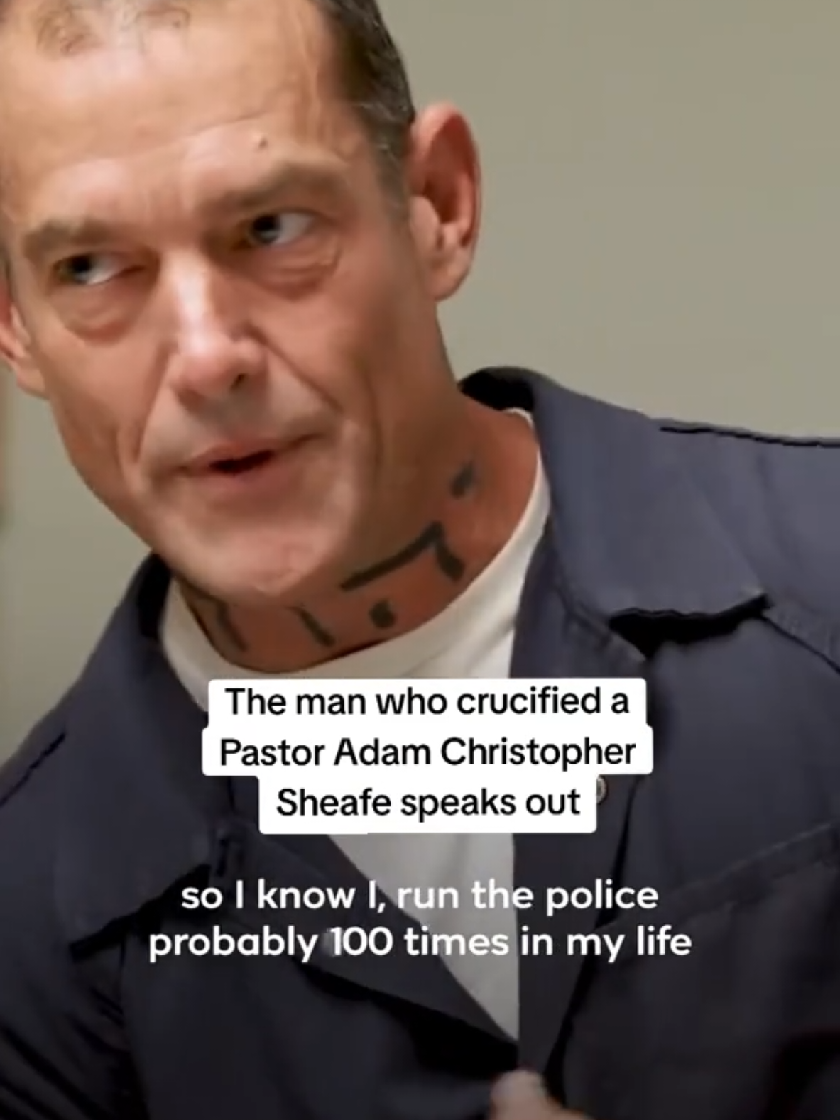 Adam Sheafe, an extremist Zionist with Hebrew tattoos around his neck, confessed to the gruesome murder and crucifixion of 76-year-old Pastor Bill Schonemann in April 2025 in Arizona - the first of 14 pastors he allegedly planned to kill. #israel #12tribes #adamsheafe #news #breakingnews #educationalpurposes 