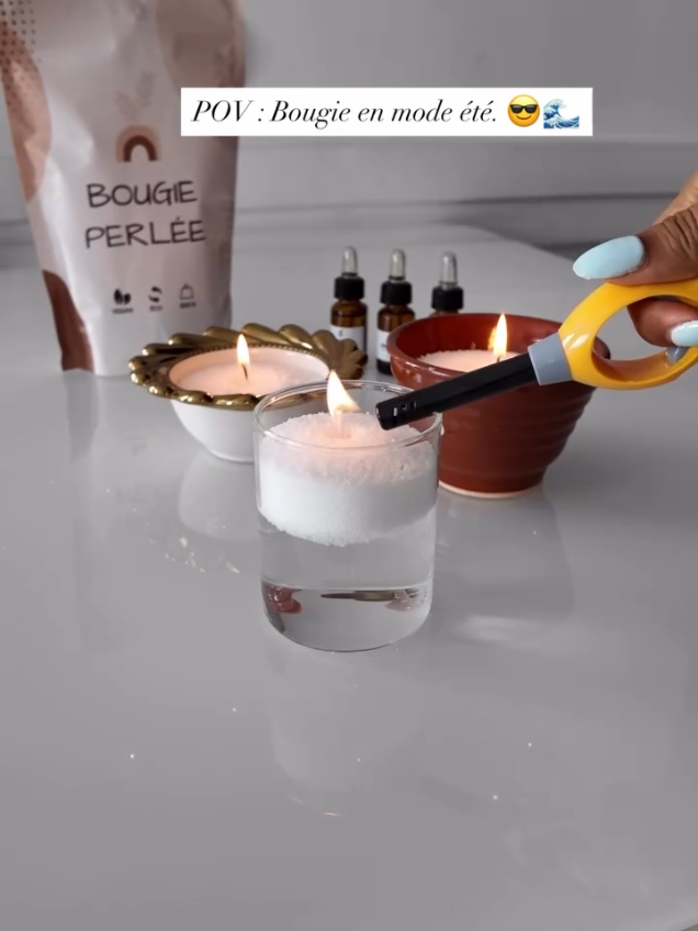 Faites briller vos soirées d’été.  Nos bougies flottent et illuminent sans polluer. #bougiepersonnalisée #DIY #bougie #decoration #candle 