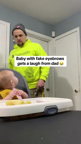 When the baby draws eyebrows #baby #Love #funny #fyp #foryou #happy #tiktok 