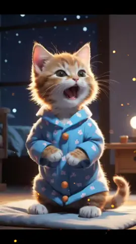 Good night, sweet little Kitty cat! Sleep well! #cute #foryou #catlover #kittycat #kitten #goodnight #sleepy #cat 