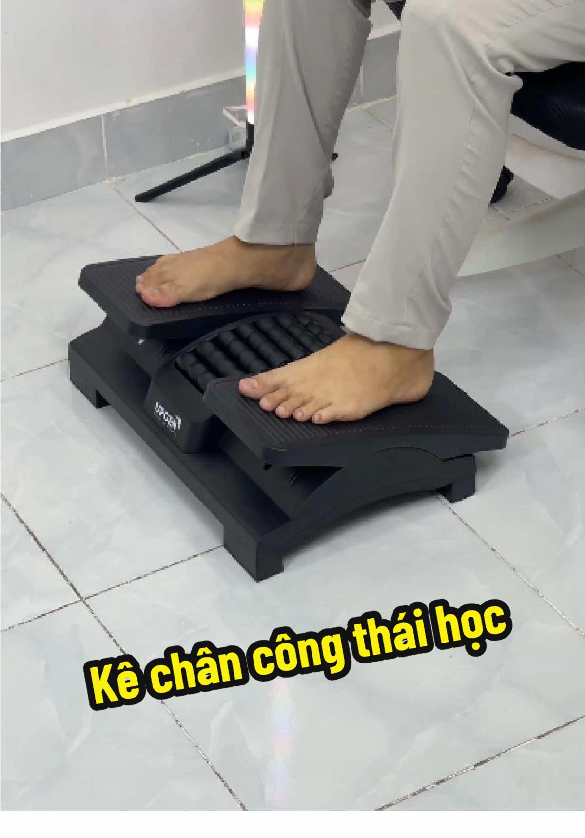 Ghế kê chân công thái học #decor #danvanphong #ghekechan #review 