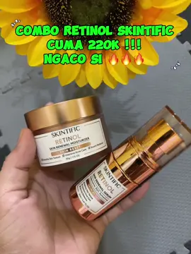 Ini murah banget si kalo beli bundling gini #skintific #retinolskincare #retinolcombo #serumskintific #moisturizerskintific 