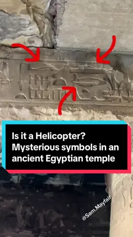 Is it a Helicopter? Is it a Tank? No it's Just Ramesses Il graffiti. Debunking the strange inscriptions in this ancient Egyptian Temple #sam_mayfair #PlacesToVisit #wheretovisit #LearnOnTikTok #ancientegypt #ancientegyptians #egyptology #learnwithtiktok 