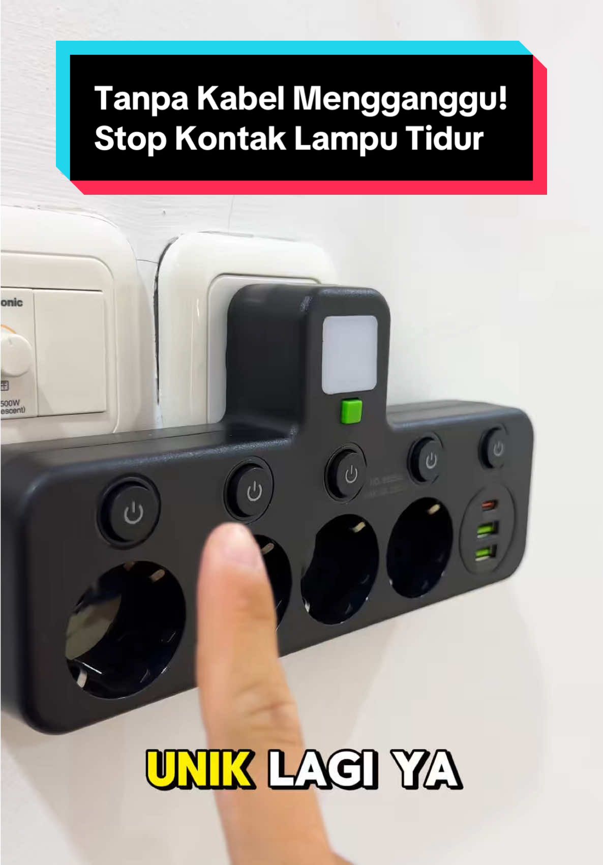 Tanpa Kabel Mengganggu?? Rekomendasi Stop Kontak Lampu Tidur Colokan Lengkap USB dan tombol on off #stopkontak #stopkontaklistrik #stopkontaklampu #stopkontakkabel #stopkontakmultifungsi #stopkontakusb #lamputidur #wibgajian #cuantanpabatas