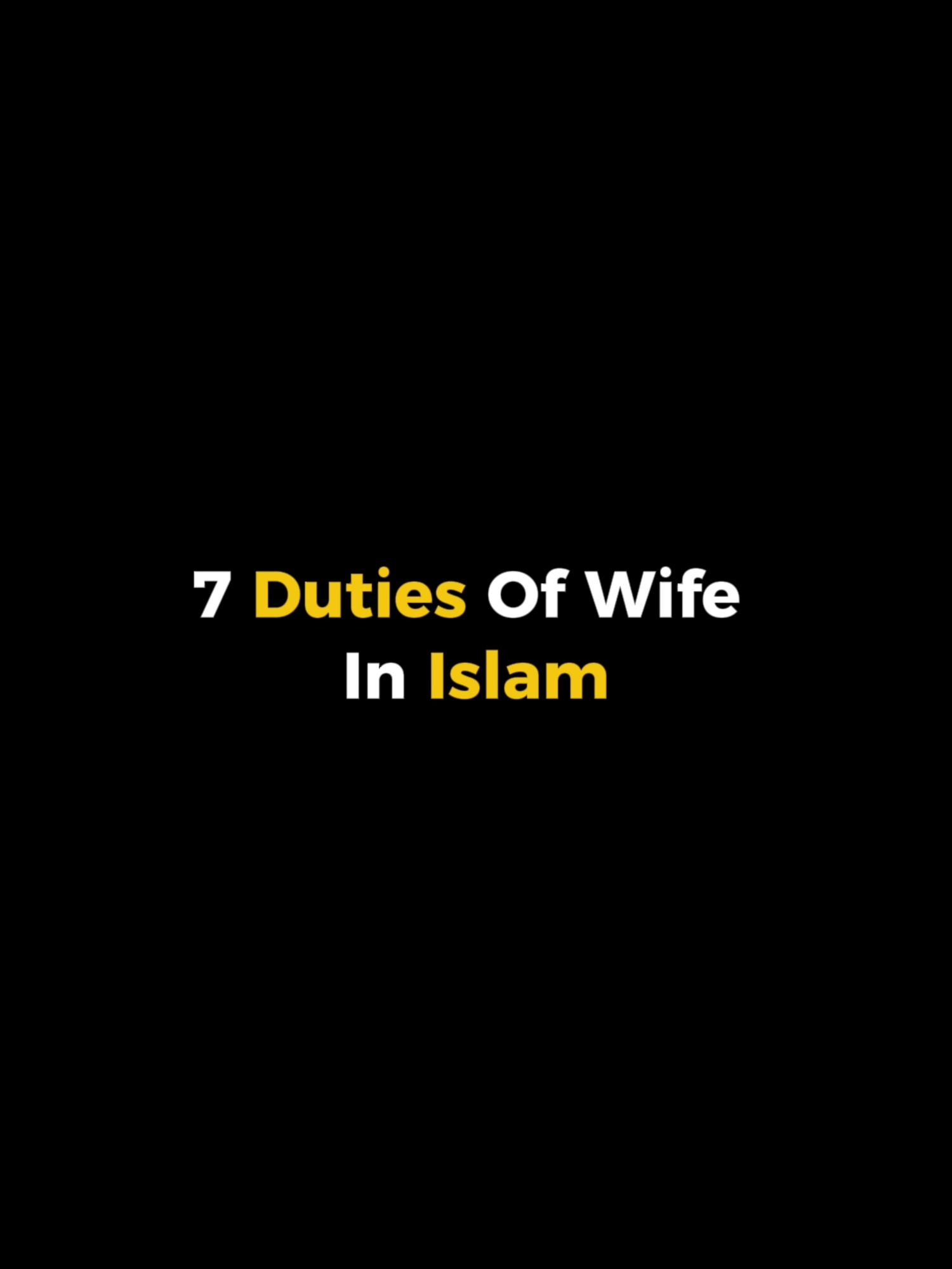 Duties Of Wife In Islam #islamic_video #viral_video #foryorpage #Allah #fyp #wifey #duties