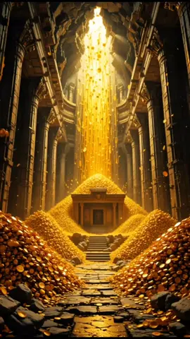 An ancient temple awakens — and the gods pour out gold like blessings. ✨🏛️💰 #goldoverflow #goldenwealth #moneymagnet #wealthvibes #goldcoins #goldendreams #돈다발 
