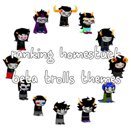 Im gonna make a version with the dancestors themes too. #homestuck #homestuckmusic #homestuckost #tobyfox #aradiamegido #tavrosnitram #solluxcaptor #karkatvantas #nepetaleijon #kanayamaryam #terezipyrope #vriskaserket #equiuszahhak #gamzeemakara #eridanampora #feferipeixes 