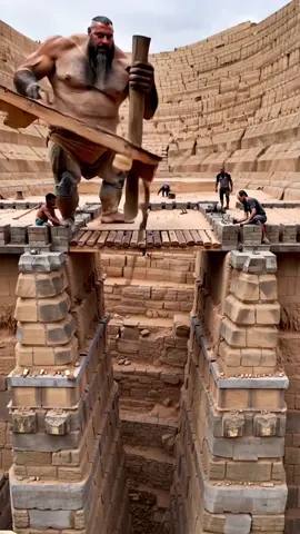 How the pyramids were made #alien #ai #giants #desert #pyramids #fyp #caditologia 