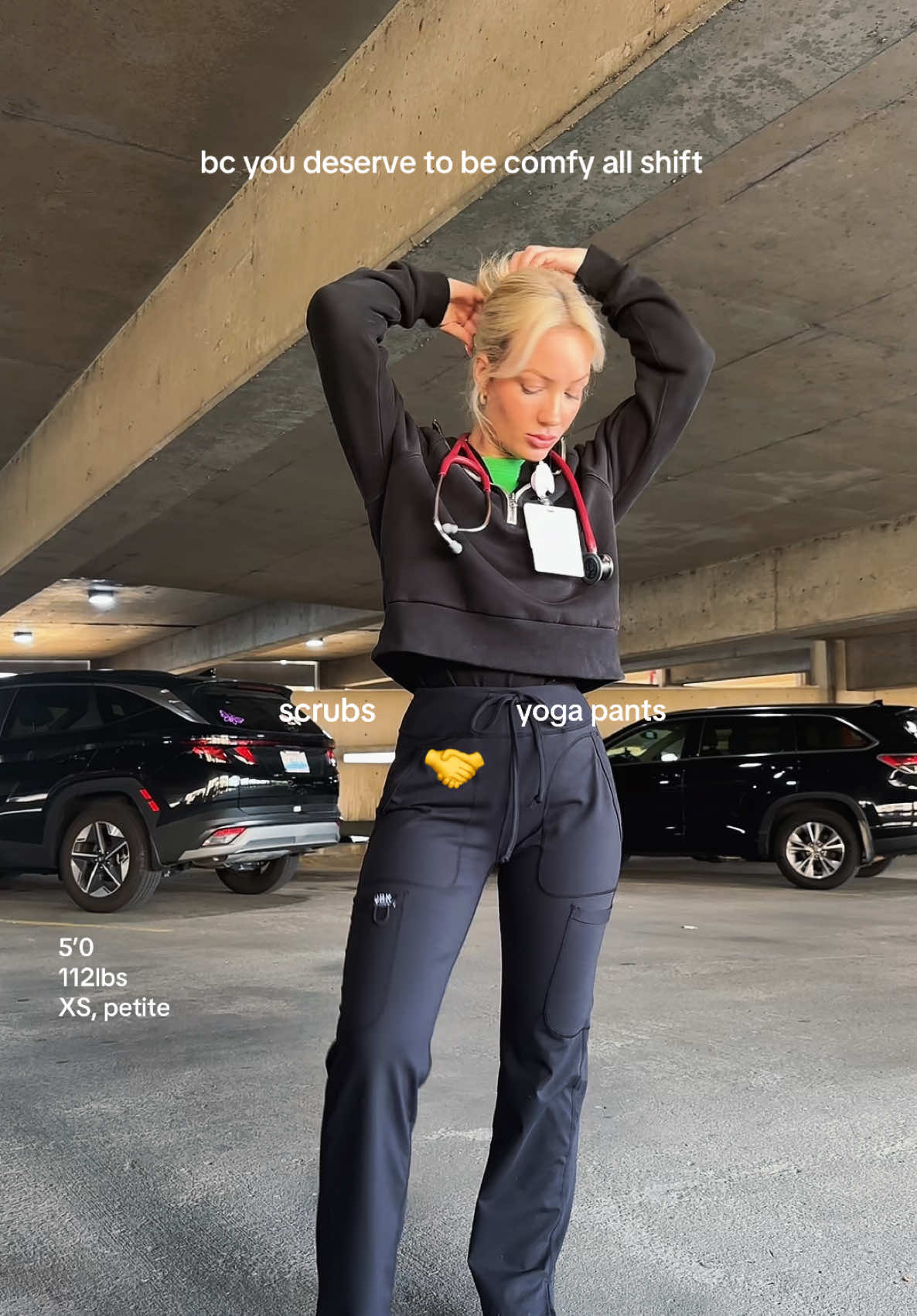 Loving these new scrub yoga pants that make my comfy uniform even more comfortable! They come in petite & tall too thank GOODNESS #physicianassistant #physicianassociate #scrubsmadetomove #comfortablescrubs #scrubyogapant #petitescrubs #tallscrubs #nursetok #cutescrubs #paschool #medtok #howtostylescrubs #healthcaregirlies #womeninmedicine #nursetok @Idtswch 