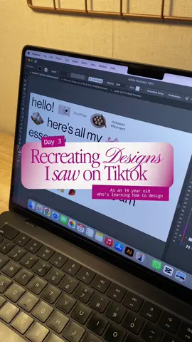 Day 3 | Recreating Designs I saw on Tiktok! 🐰 Stay until the end for.. 👀 Anw heavy on nasi padang ayam bakar🤭 + tried a new cover style hihi  ⠀⠀⠀⠀⠀⠀⠀⠀⠀ Comment below designs you want me to recreate! 💌👇🏻 All creds to the original designer @designcornelius! 🌟 #graphicdesign #design #designtok #recreatingtiktoks #pinterest #adobe #adobeillustrator #foryoupage #fyp #designinspiration 