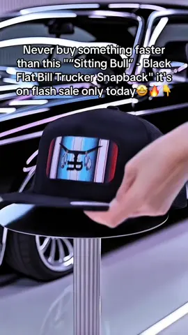 I like it so much🤗😜 #Hat #Sitting #Bull #Black #Flat #Trucker 