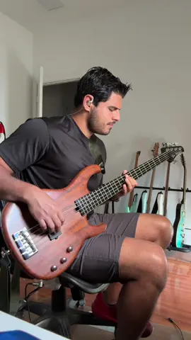 Rushing to record this before going to work. #bass #basscover #music #trending #bassist #venezuela#tiktok #tiktokviral #modulusbass #carbonfiber #composite #5string #fun #lowend #nacho #chinoynacho #mevoyenamorando #florida #usa #bajo #tendencia#trend #fender #musicman #gibson #musicoftiktok 
